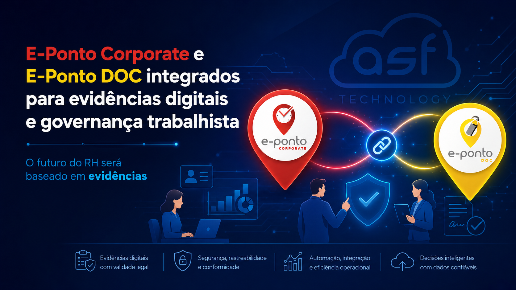 E-Ponto Corporate e E-Ponto DOC integrados para evidências digitais e governança trabalhista