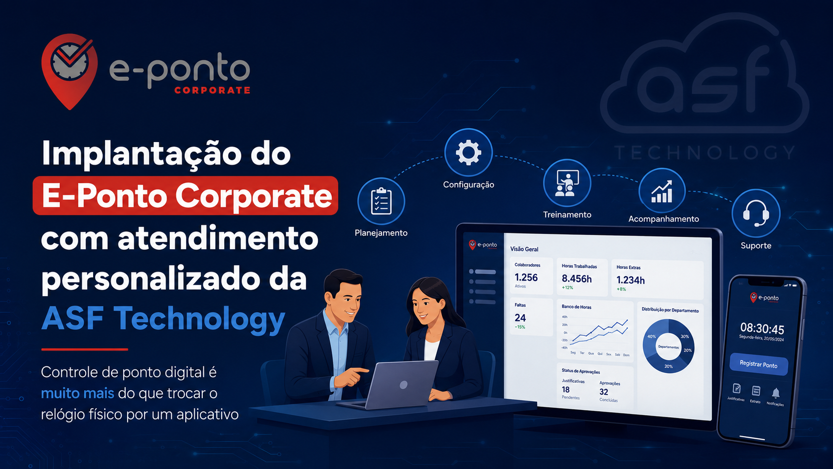 Implantação do E-Ponto Corporate com atendimento personalizado da ASF Technology