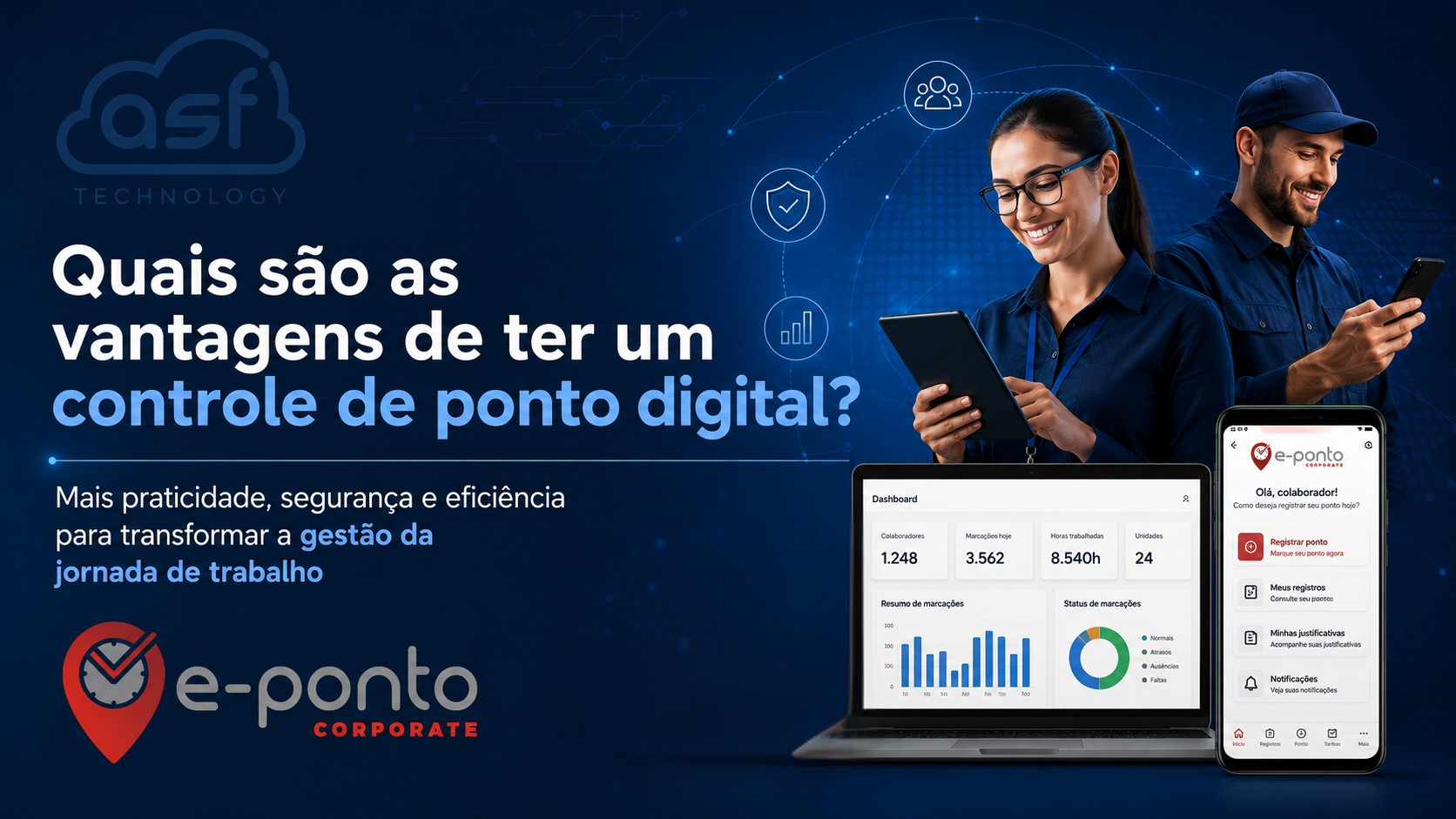 Quais são as vantagens de ter um controle de ponto digital?